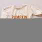 Pumpkin Sweatshirt or Sweatshirt Romper - Cream or Orange
