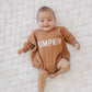 Pumpkin Sweatshirt or Sweatshirt Romper - Cream or Orange