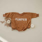 Pumpkin Sweatshirt or Sweatshirt Romper - Cream or Orange