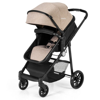 2-in-1 Foldable Pushchair Newborn Infant Baby Stroller - LittleLullabyLoft