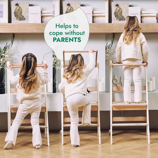 Helper Tower: A Multi-functional Foldable Step Stool for Kids - LittleLullabyLoft