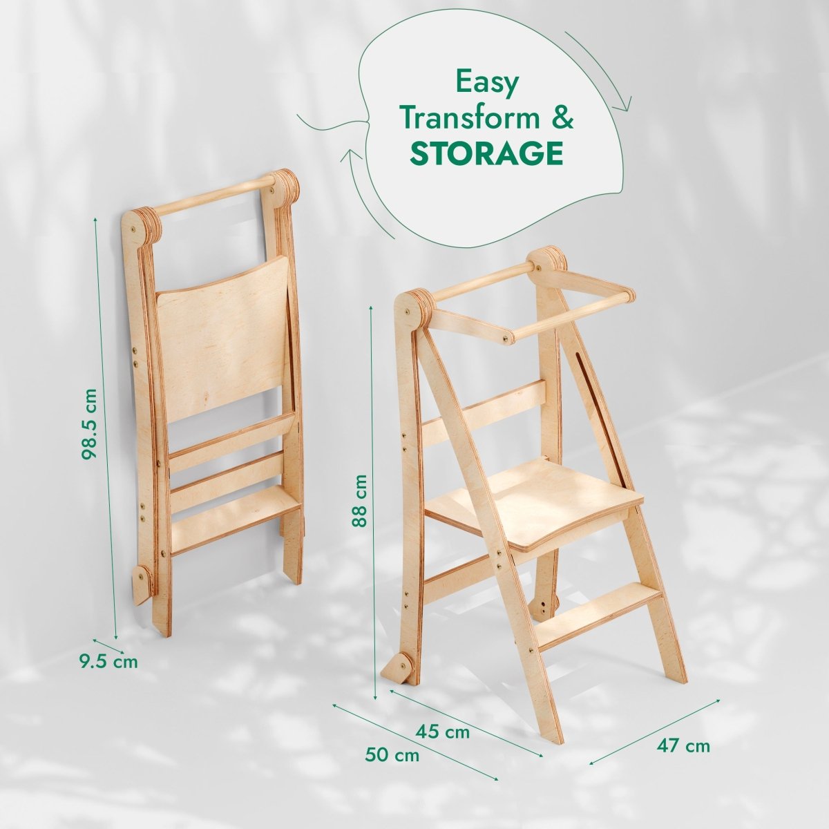 Helper Tower: A Multi-functional Foldable Step Stool for Kids - LittleLullabyLoft