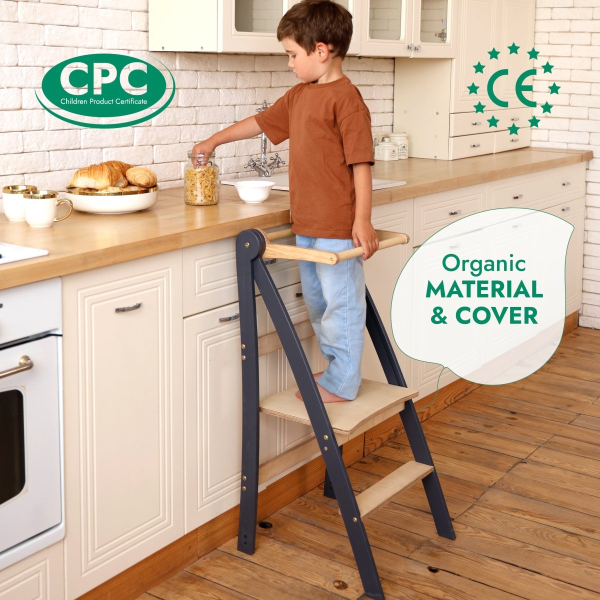 Helper Tower: A Multi-functional Foldable Step Stool for Kids - LittleLullabyLoft